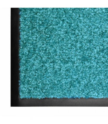 vidaXL Doormat Washable Cyan 120x180 cm