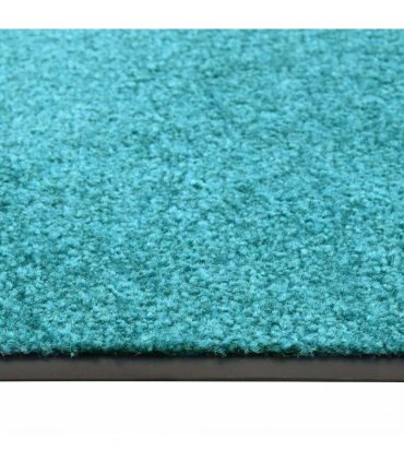 vidaXL Doormat Washable Cyan 120x180 cm