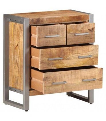 vidaXL Sideboard 60x35x70 cm Rough Mango Wood