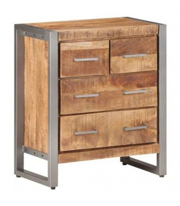 vidaXL Sideboard 60x35x70 cm Rough Mango Wood