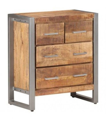 vidaXL Sideboard 60x35x70 cm Rough Mango Wood
