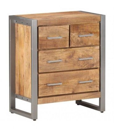 vidaXL Sideboard 60x35x70 cm Rough Mango Wood