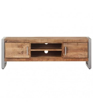 vidaXL TV Cabinet 120x30x40 cm Rough Mango Wood