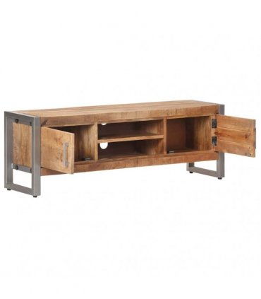 vidaXL TV Cabinet 120x30x40 cm Rough Mango Wood
