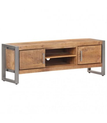 vidaXL TV Cabinet 120x30x40 cm Rough Mango Wood