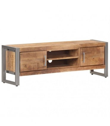 vidaXL TV Cabinet 120x30x40 cm Rough Mango Wood