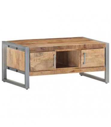 vidaXL Coffee Table 95x50x40 cm Rough Mango Wood