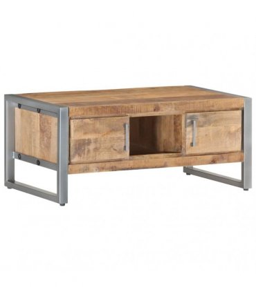 vidaXL Coffee Table 95x50x40 cm Rough Mango Wood