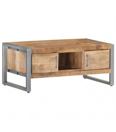 vidaXL Coffee Table 95x50x40 cm Rough Mango Wood
