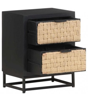 vidaXL Bedside Cabinet 40x30x50 cm Solid Mango Wood