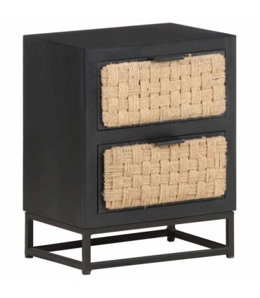 vidaXL Bedside Cabinet 40x30x50 cm Solid Mango Wood