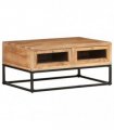 vidaXL Coffee Table 90x60x40 cm Solid Acacia Wood