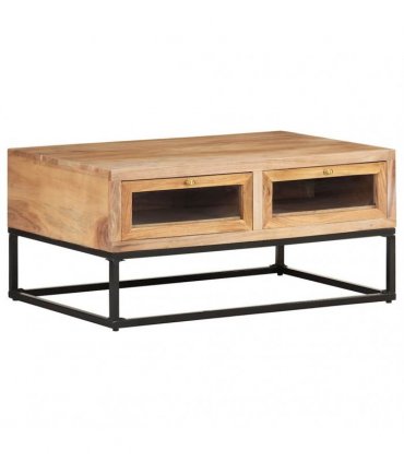 vidaXL Coffee Table 90x60x40 cm Solid Acacia Wood