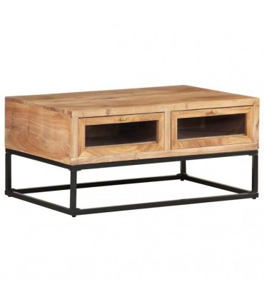 vidaXL Coffee Table 90x60x40 cm Solid Acacia Wood