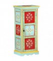 vidaXL Hand Painted Highboard 40x30x90 cm Solid Mango Wood