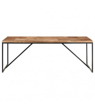 vidaXL Dining Table 200x90x76 cm Solid Acacia and Mango Wood