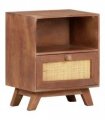 vidaXL Bedside Cabinet 40x30x50 cm Solid Mango Wood