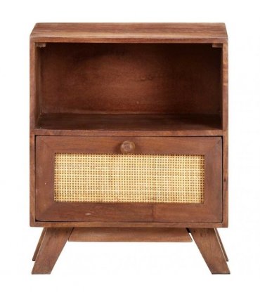vidaXL Bedside Cabinet 40x30x50 cm Solid Mango Wood