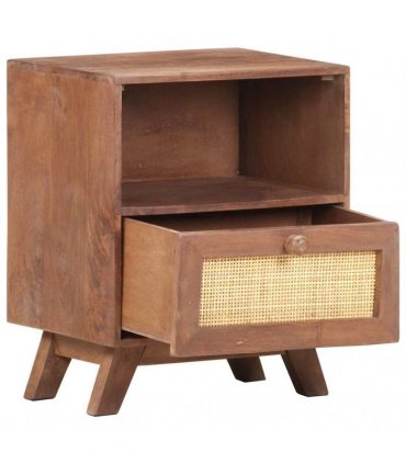 vidaXL Bedside Cabinet 40x30x50 cm Solid Mango Wood