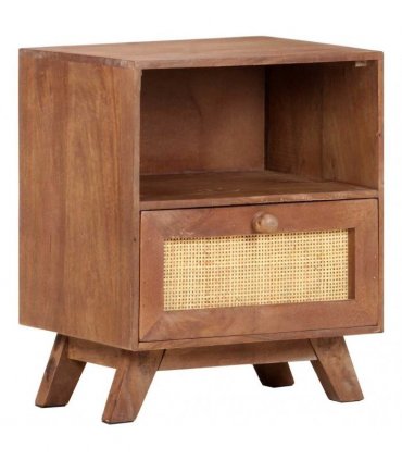 vidaXL Bedside Cabinet 40x30x50 cm Solid Mango Wood