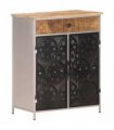 vidaXL Sideboard 60x35x75 cm Rough Mango Wood & Iron