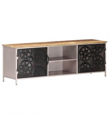 vidaXL TV Cabinet 120x30x40 cm Rough Mango Wood