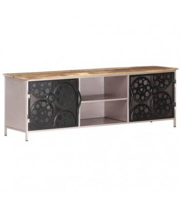 vidaXL TV Cabinet 120x30x40 cm Rough Mango Wood