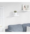 vidaXL Floating Wall Shelf High Gloss White 23x23,5x3,8 cm MDF