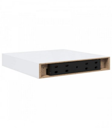 vidaXL Floating Wall Shelf High Gloss White 23x23,5x3,8 cm MDF