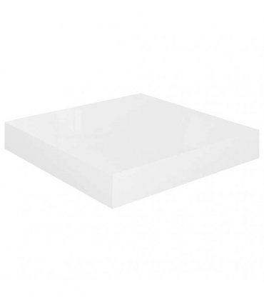 vidaXL Floating Wall Shelves 4 pcs High Gloss White 23x23,5x3,8 cm MDF