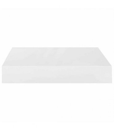 vidaXL Floating Wall Shelves 4 pcs High Gloss White 23x23,5x3,8 cm MDF