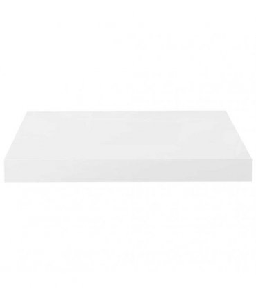 vidaXL Floating Wall Shelves 4 pcs High Gloss White 40x23.5x3.8 cm MDF