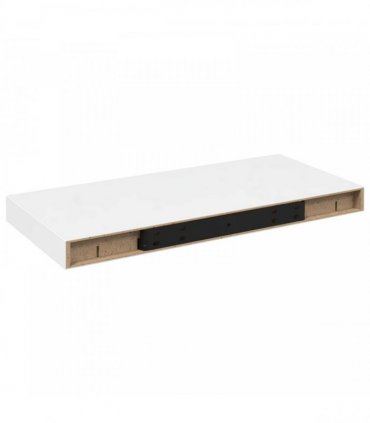 vidaXL Floating Wall Shelves 2 pcs High Gloss White 50x23.5x3.8 cm MDF