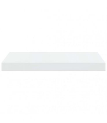 vidaXL Floating Wall Shelves 2 pcs High Gloss White 50x23.5x3.8 cm MDF