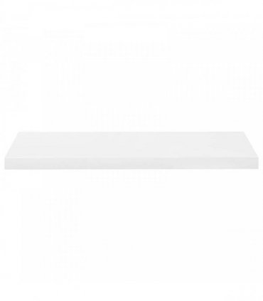 vidaXL Floating Wall Shelves 2 pcs High Gloss White 80x23,5x3,8 cm MDF