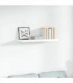 vidaXL Floating Wall Shelf High Gloss White 90x23,5x3,8 cm MDF