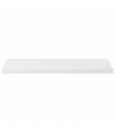 vidaXL Floating Wall Shelf High Gloss White 90x23,5x3,8 cm MDF