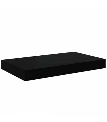 vidaXL Floating Wall Shelf High Gloss Black 40x23.5x3.8 cm MDF