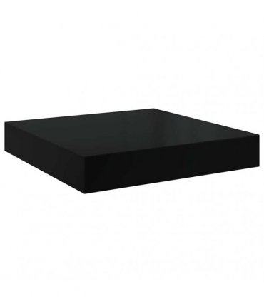 vidaXL Floating Wall Shelves 4 pcs High Gloss Black 40x23.5x3.8 cm MDF