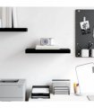 vidaXL Floating Wall Shelf High Gloss Black 50x23.5x3.8 cm MDF