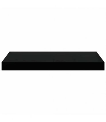 vidaXL Floating Wall Shelves 4 pcs High Gloss Black 50x23.5x3.8 cm MDF