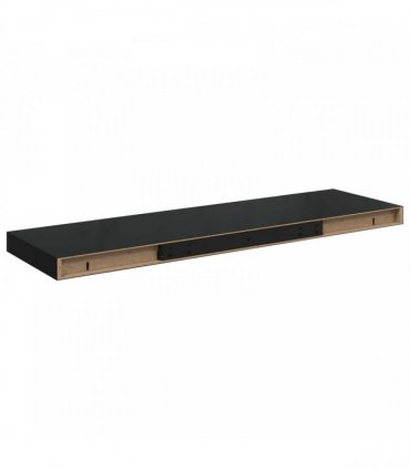 vidaXL Floating Wall Shelves 4 pcs High Gloss Black 80x23,5x3,8 cm MDF