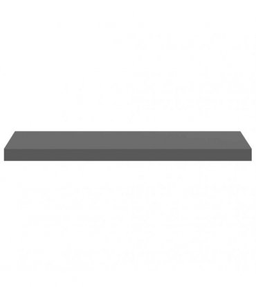 vidaXL Floating Wall Shelf High Gloss Grey 80x23,5x3,8 cm MDF
