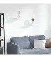 vidaXL Floating Wall Shelves 2 pcs White 23x23,5x3,8 cm MDF