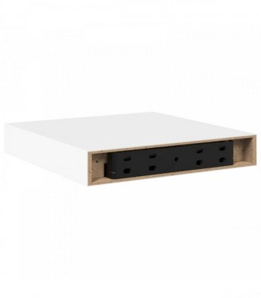 vidaXL Floating Wall Shelves 2 pcs White 23x23,5x3,8 cm MDF