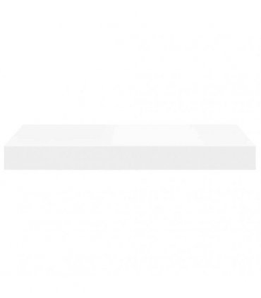 vidaXL Floating Wall Shelf White 40x23.5x3.8 cm MDF