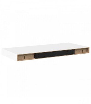vidaXL Floating Wall Shelf White 50x23.5x3.8 cm MDF