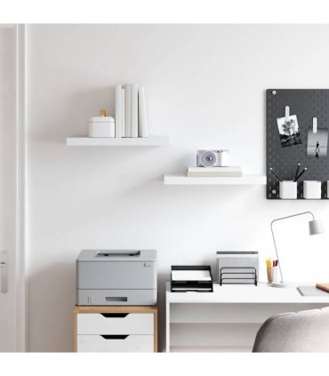 vidaXL Floating Wall Shelves 2 pcs White 50x23.5x3.8 cm MDF