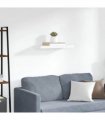 vidaXL Floating Wall Shelf White 60x23,5x3,8 cm MDF