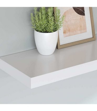 vidaXL Floating Wall Shelf White 60x23,5x3,8 cm MDF
